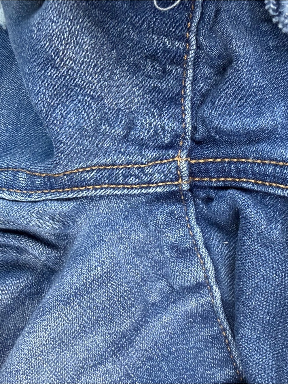 Aeropostale Women's Size 8 High Rise Distressed Denim Shorts Blue Ripped Cut Off - Picture 12 of 13